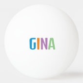 Gina Pingpongbal (Voorkant)