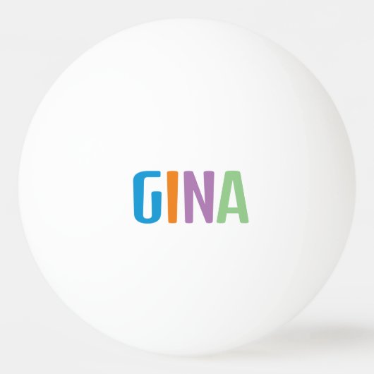 Gina Pingpongbal (Voorkant)