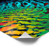 Gina Queen Rainbow Schattige Haar Zwart Melanine A Perfect Poster (Hoek)