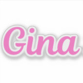 Gina Sticker (Voorkant)