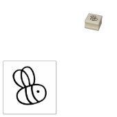 Gina's Bees 2 1x1 in Rubberstempel (Gestempeld)