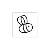 Gina's Bees 2 1x1 in Rubberstempel (Afrduk)