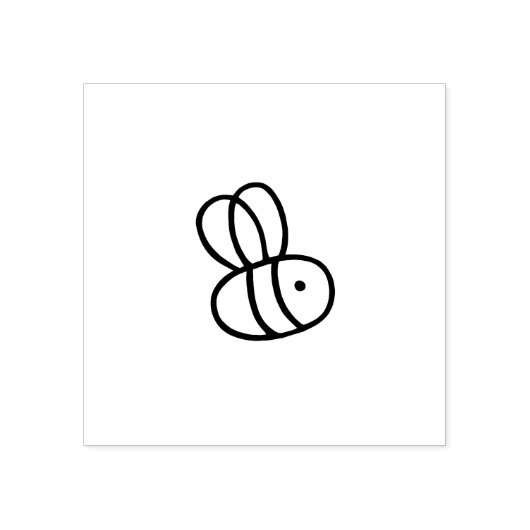Gina's Bijen 2 Rubberstempel (Afrduk)
