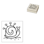 Gina's Snail Rubberstempel (Gestempeld)