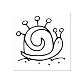 Gina's Snail Rubberstempel (Afrduk)