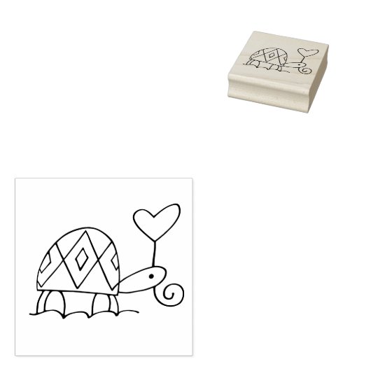 Gina's Turtle 2 Rubberstempel (Gestempeld)