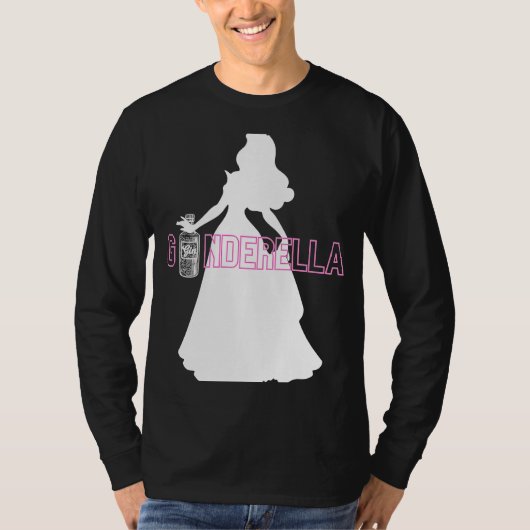 Ginderella Roze Gin Bruid Jga Team Bruidegom Feest T-shirt (Voorkant)