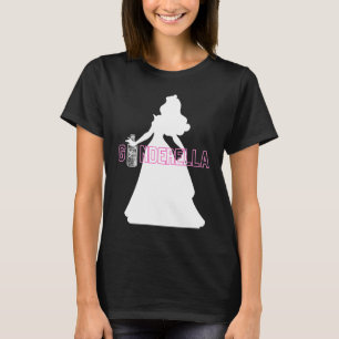 Ginderella Roze Gin Bruid Jga Team Vrijgezellenfee T-shirt