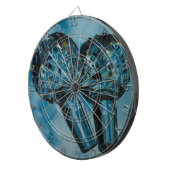 Ginds naar de kristalblauwe luchten dartbord (Voorkant Rechts)