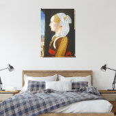Ginevra Bentivoglio, c. 1474-77 Canvas Afdruk (Insitu (Slaapkamer))