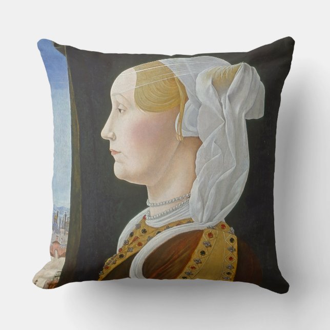 Ginevra Bentivoglio, c. 1474-77 Kussen (Voorkant)