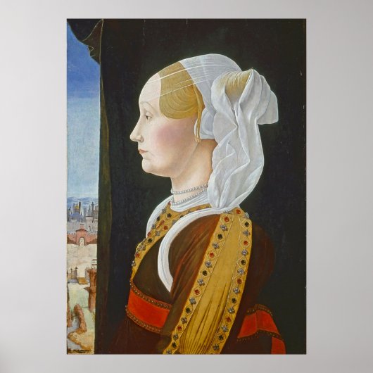 Ginevra Bentivoglio, c. 1474-77 Poster (Voorkant)