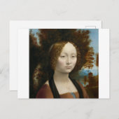 Ginevra de Benci by Leonardo da Vinci Briefkaart (Voorkant / Achterkant)