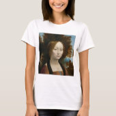 Ginevra de Benci by Leonardo da Vinci T-shirt (Voorkant)