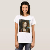 Ginevra de Benci by Leonardo da Vinci T-shirt (Voorkant volledig)