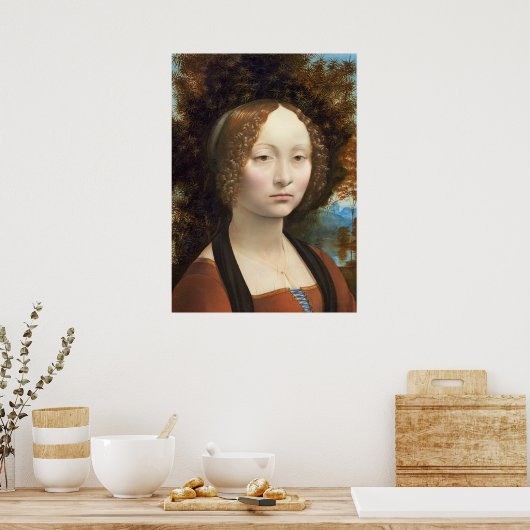 Ginevra de' Benci, c. 1474-78 Poster (Keuken)