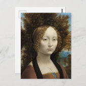 Ginevra de' Benci door Leonardo Da Vinci Briefkaart (Voorkant / Achterkant)