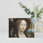 Ginevra de Benci door Leonardo da Vinci Briefkaart (Staand voorkant)