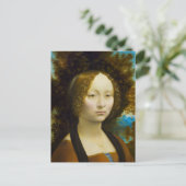 Ginevra de' Benci door Leonardo da Vinci Briefkaart (Staand voorkant)