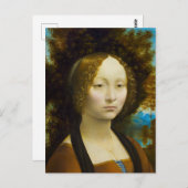 Ginevra de' Benci door Leonardo da Vinci Briefkaart (Voorkant / Achterkant)