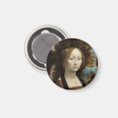 Ginevra de' Benci door Leonardo Da Vinci Magneet (Voorkant / Achterkant)