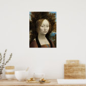 Ginevra de' Benci door Leonardo Da Vinci Poster (Keuken)