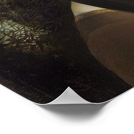 Ginevra de' Benci door Leonardo da Vinci Poster (Hoek)