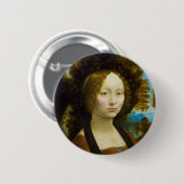 Ginevra de' Benci door Leonardo da Vinci Ronde Button 5,7 Cm (Voorkant /achterkant)