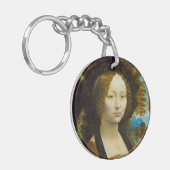 Ginevra de' Benci door Leonardo da Vinci Sleutelhanger (Voorkant Links)