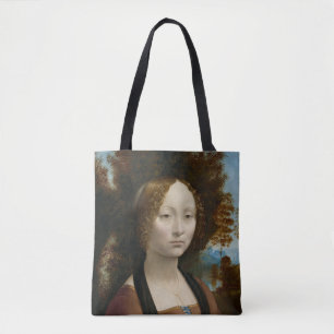 Ginevra de Benci door Leonardo da Vinci Tote Bag
