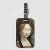 Ginevra de' Benci Leonardo da Vinci Bagagelabel (Voorkant (verticaal))