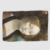 Ginevra de' Benci Leonardo da Vinci Golfhanddoek (Horizontaal)