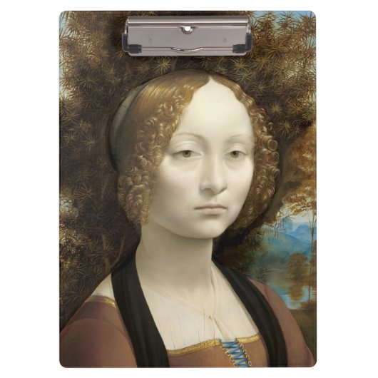Ginevra de' Benci Leonardo da Vinci Klembord (Voorkant)