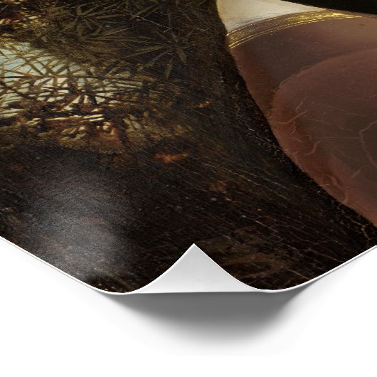 Ginevra de' Benci Leonardo da Vinci Perfect Poster (Hoek)