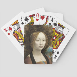 Ginevra de' Benci Leonardo da Vinci Pokerkaarten
