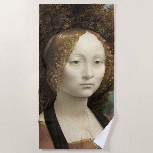 Ginevra de' Benci Leonardo da Vinci Strandlaken (Voorkant)