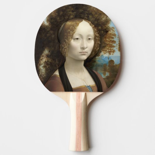 Ginevra de' Benci Leonardo da Vinci Tafeltennisbatje (Voorkant)