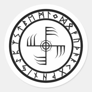 Ginfaxi - Rune Circle Ronde Sticker