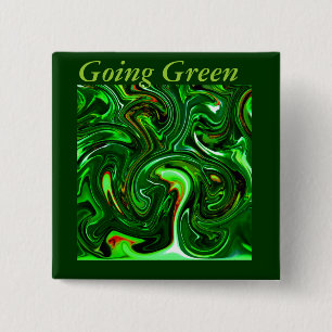 Ging Green_ Vierkante Button 5,1 Cm