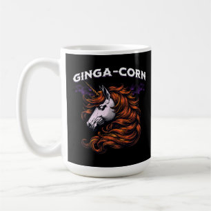 Ginga-Corn Grappige Ginger Eenhoorn Ontwerp Koffiemok