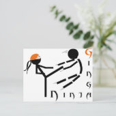 Ginga Ninja Briefkaart (Staand voorkant)