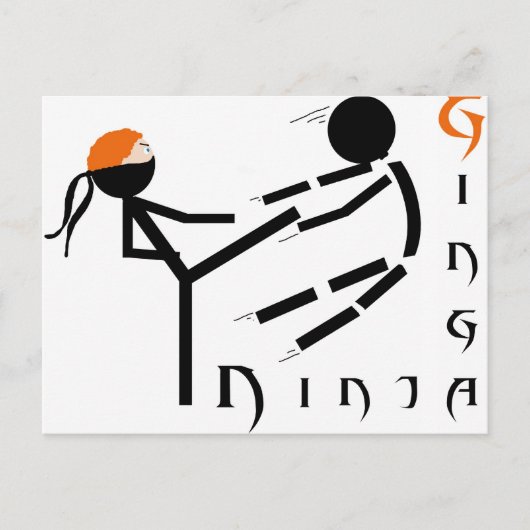 Ginga Ninja Briefkaart (Voorkant)