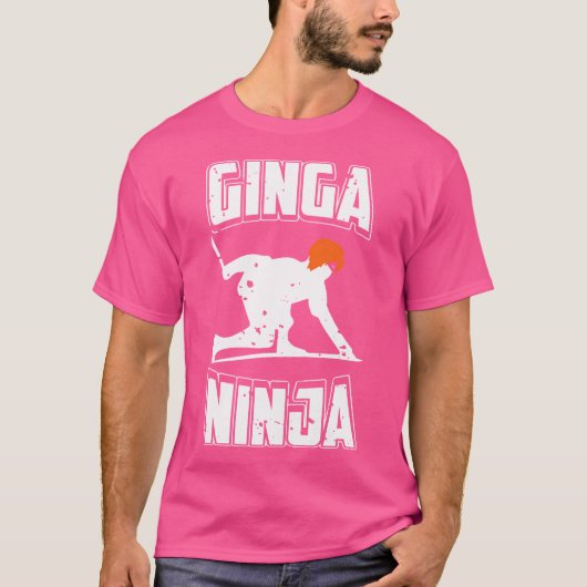 Ginga Ninja Grappige Ginga Speler Humoristische Ma T-shirt (Voorkant)