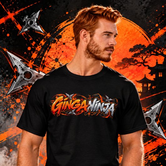 Ginga Ninja – Grappige Ginger & Rosshaar T-shirt