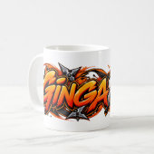 Ginga Ninja – Grappige Ginger & Rosshaard Koffiemok (Voorkant links)