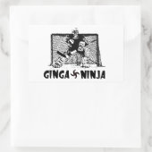 Ginga Ninja - Hockey Goalie Rechthoekige Sticker (Tas)