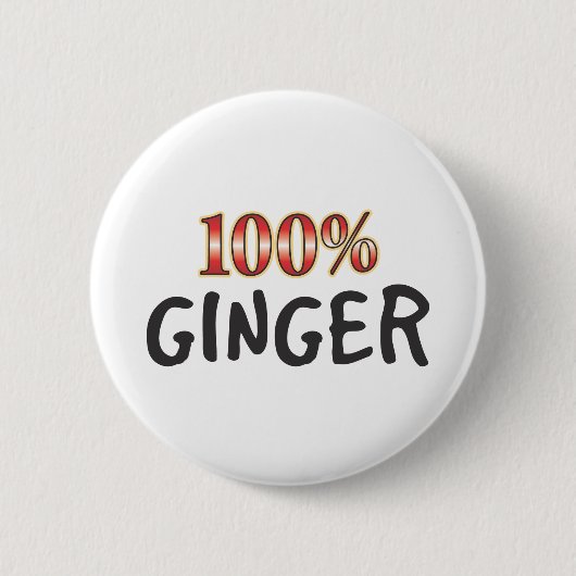 Ginger 100 % ronde button 5,7 cm (Voorkant)