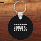 Ginger Af Shirt Irish Men Women St Patricks Day  Sleutelhanger (Voorkant)