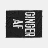 Ginger Af T-shirt Ierse mannen vrouwen St. Patrick Fleece Deken (Voorkant (Horizontaal))
