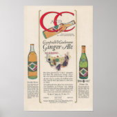 Ginger Ale Ad 1920 Poster (Voorkant)